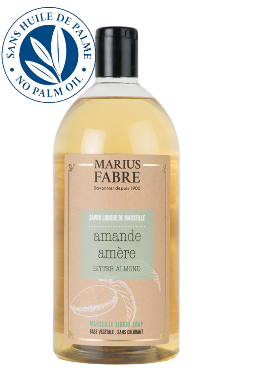 Marius Fabre Flüssigseife Bittermandel, 1 Ltr. Nachfüllflasche